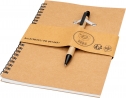Notes A5 w linie z długopisem z tektury z recyklingu KENTWOOD