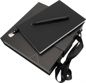 Notatnik A5 w linie z długopisem metalowym CHANTAL Pierre Cardin