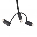 Kabel 4w1 z podświetlnym logo - LH-ZM02