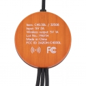 kabel z ładowarką indukcyjną 4w1 z podświetlanym logo w drewnianej obudowie - i5w