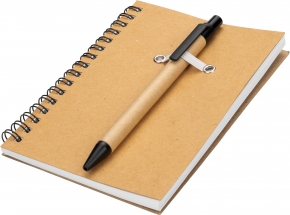 Notes A6 w linie z papieru z recyklingu z długopisem KEYSTONE